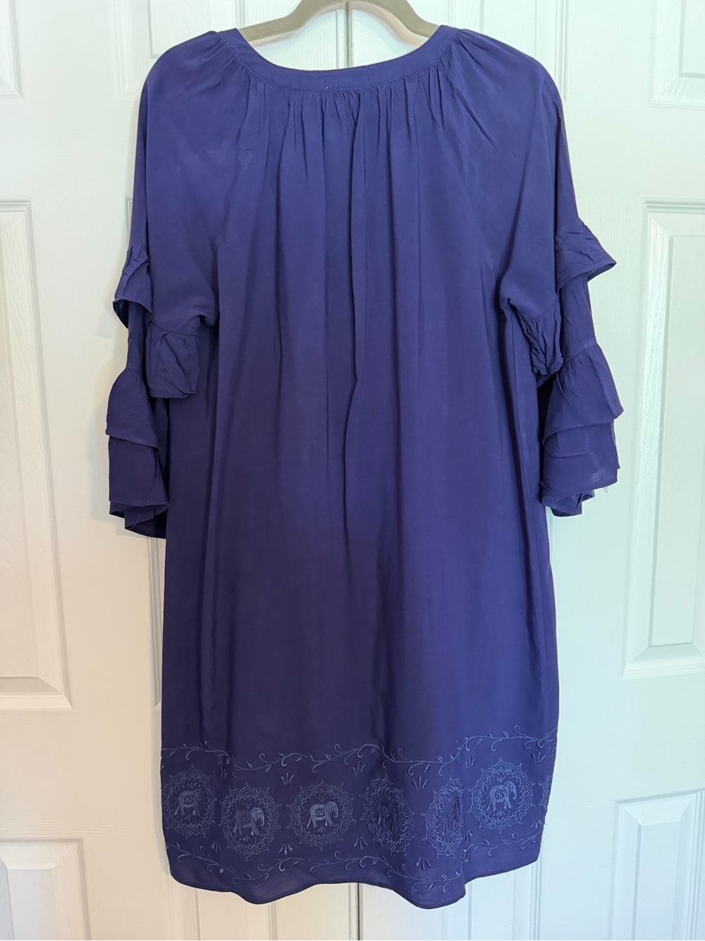 Simply Southern Blueish Purple Dress with Pink Logo Tag - Picture 2 of 7